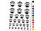 Wow with Happy Face Star Eyes Teacher Motivation Temporary Tattoo Water Resistant Fake Body Art Set Collection